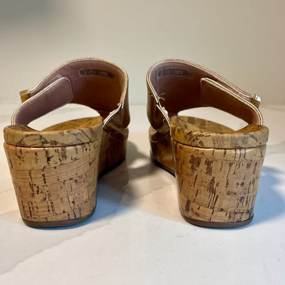 Vionic Anitra Rose Gold Pink Metallic Wedge Sandal - Size 9 - Picture 5 of 15